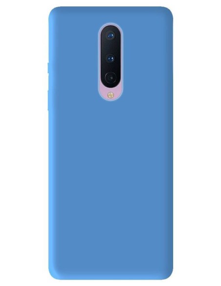 Coque en silicone Mat Bleu Ciel pour OnePlus 8
