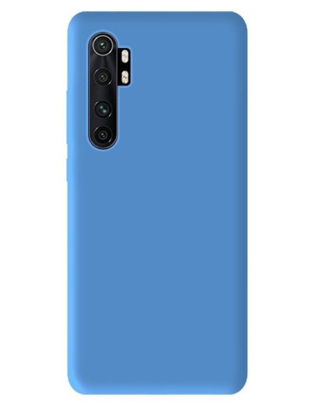 Coque en silicone Mat Bleu Ciel pour Xiaomi Mi Note 10 lite