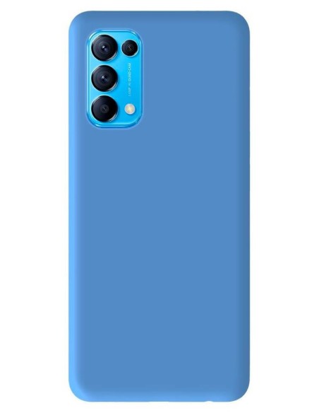 Coque en silicone Mat Bleu Ciel pour Oppo Reno 5