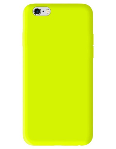 Coque en silicone Mat Jaune Fluo