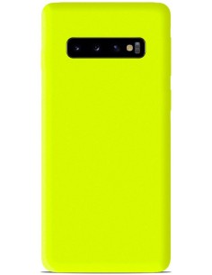 Coque en Silicone Gel mat Jaune Fluo Mat | 1001coques.fr