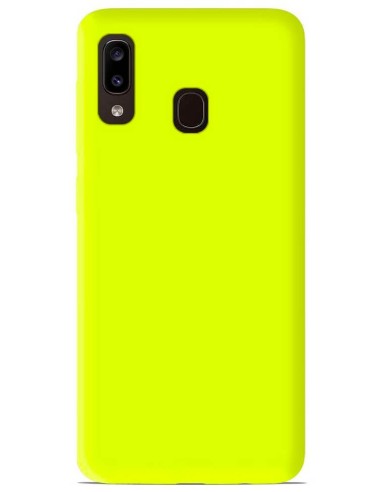 Coque en silicone Mat Jaune Fluo