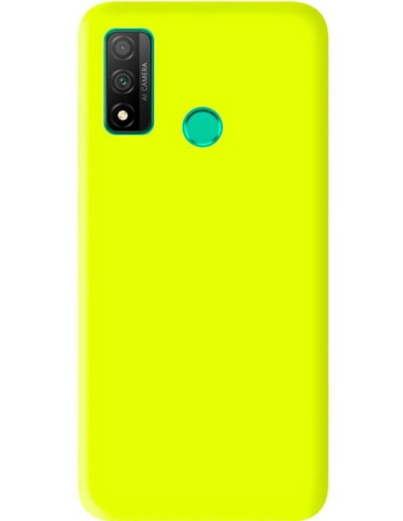 Coque en silicone Mat Jaune Fluo pour Huawei P Smart 2020