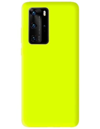 Coque en silicone Mat Jaune Fluo