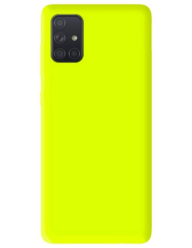 Coque en silicone Mat Jaune Fluo