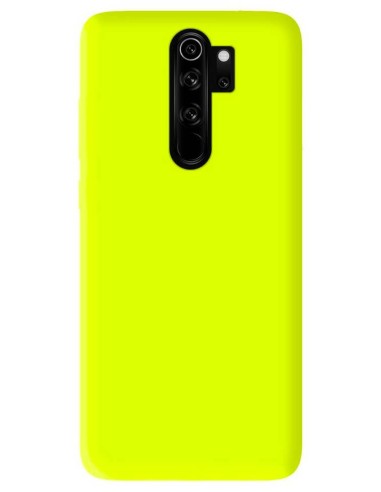 Coque en silicone Mat Jaune Fluo