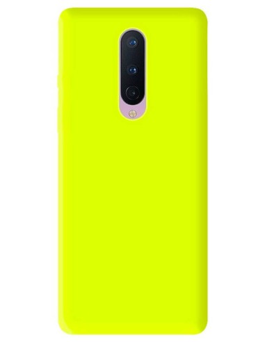 Coque en silicone Mat Jaune Fluo