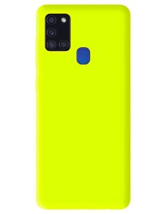 Coque en Silicone Gel mat Jaune Fluo Mat | 1001coques.fr