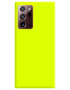 Coque en silicone gel mat Jaune Fluo Mat | 1001coques.fr