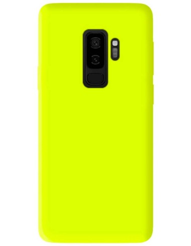 Coque en silicone Mat Jaune Fluo