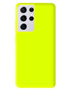 Coque en silicone gel mat Jaune Fluo Mat | 1001coques.fr