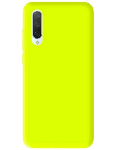 Coque en silicone Mat Jaune Fluo