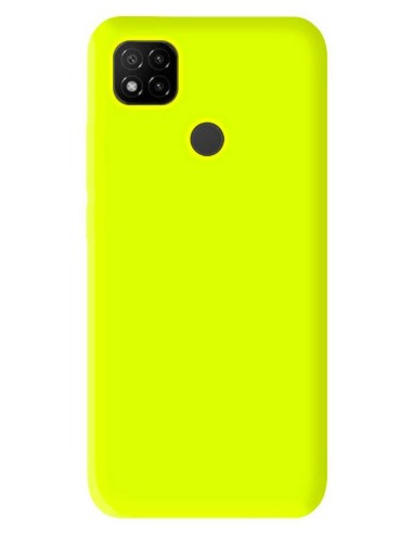 Coque en silicone Mat Jaune Fluo