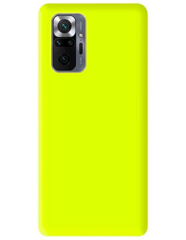 Coque en silicone Mat Jaune Fluo