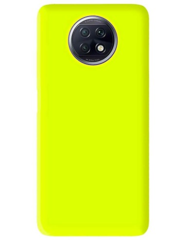 Coque en silicone Mat Jaune Fluo