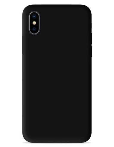 Coque en silicone Mat Noir