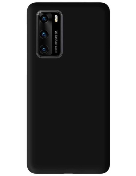 Coque en silicone Mat Noir pour Huawei P40