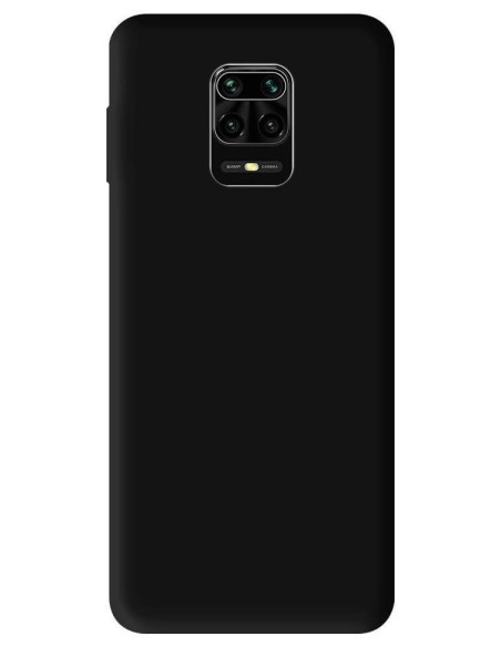 Coque en silicone Mat Noir pour Xiaomi Redmi Note 9 Pro