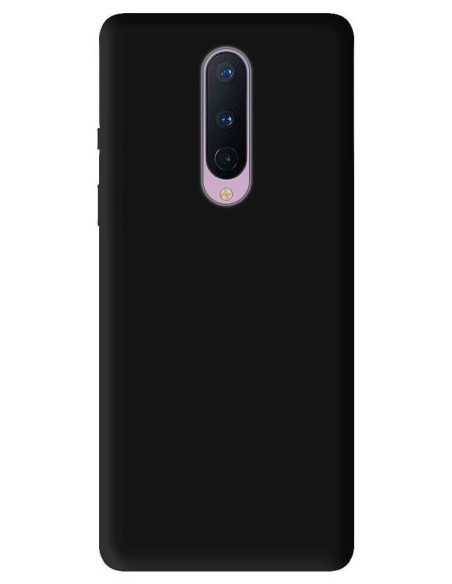 Coque en silicone Mat Noir pour OnePlus 8