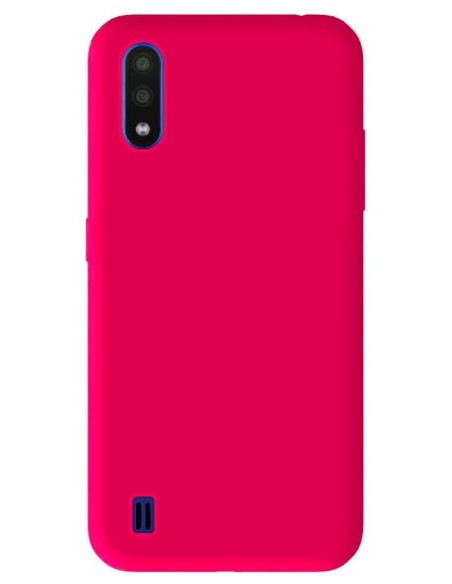 Coque en silicone Mat Rose Flash pour Samsung Galaxy A01