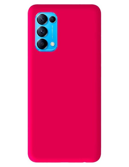 Coque en silicone Mat Rose Flash pour Oppo Reno 5