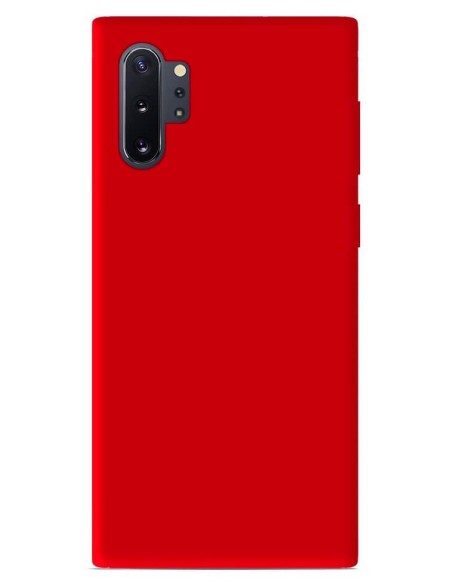 Coque en silicone Mat Rouge pour Samsung Galaxy Note 10 Plus