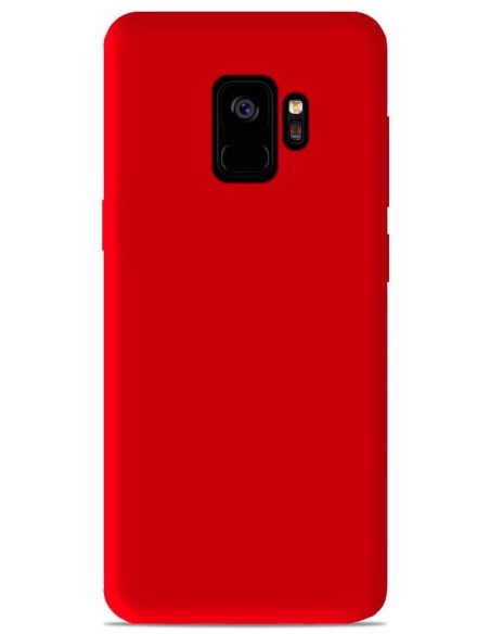 Coque en silicone Mat Rouge pour Samsung Galaxy S9