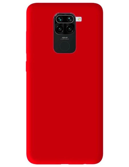Coque en silicone Mat Rouge pour Xiaomi Redmi Note 9
