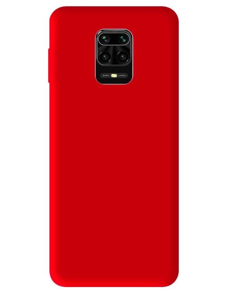 Coque en silicone Mat Rouge pour Xiaomi Redmi Note 9 Pro