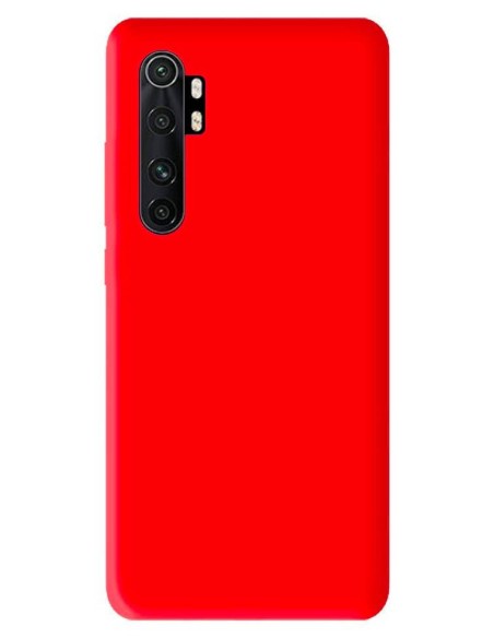Coque en silicone Mat Rouge pour Xiaomi Mi Note 10 lite