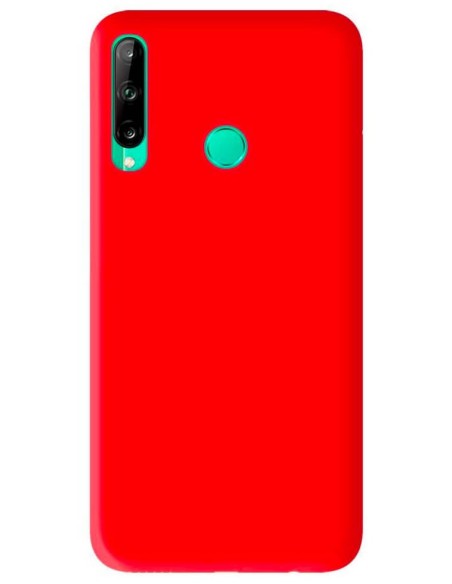 Coque en silicone Mat Rouge pour Huawei P40 Lite E