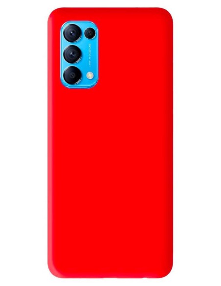 Coque en silicone Mat Rouge pour Oppo Reno 5