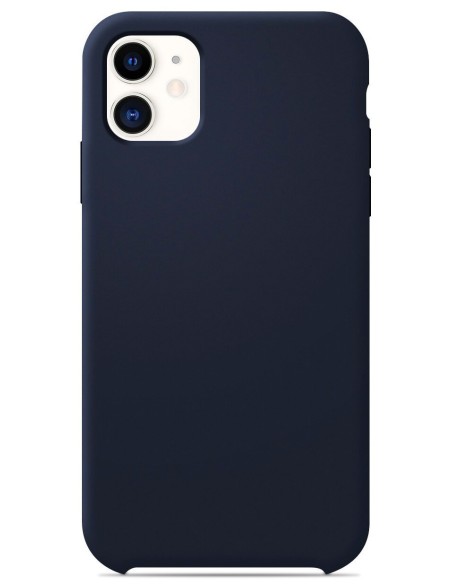 Coque en silicone Soft Touch Bleu nuit pour Apple iPhone 11