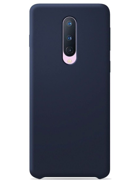 Coque en silicone Soft Touch Bleu nuit pour OnePlus 8