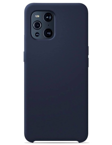 Coque en silicone Soft Touch Bleu nuit