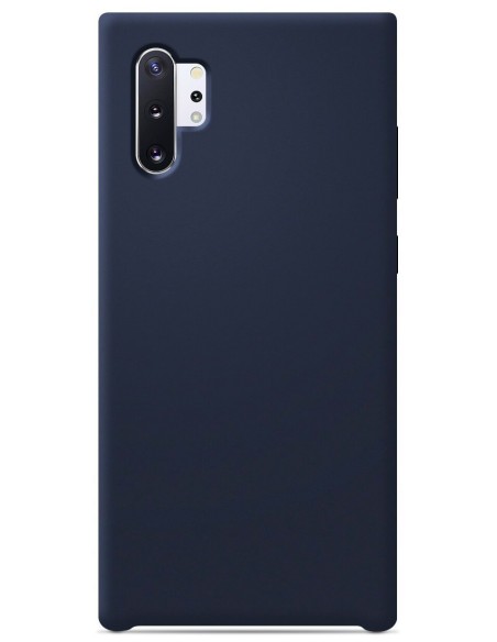 Coque en silicone Soft Touch Bleu nuit pour Samsung Galaxy Note 10 Plus