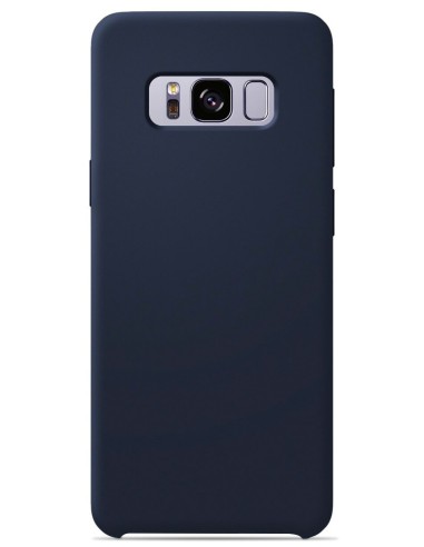 Coque en silicone Soft Touch Bleu nuit