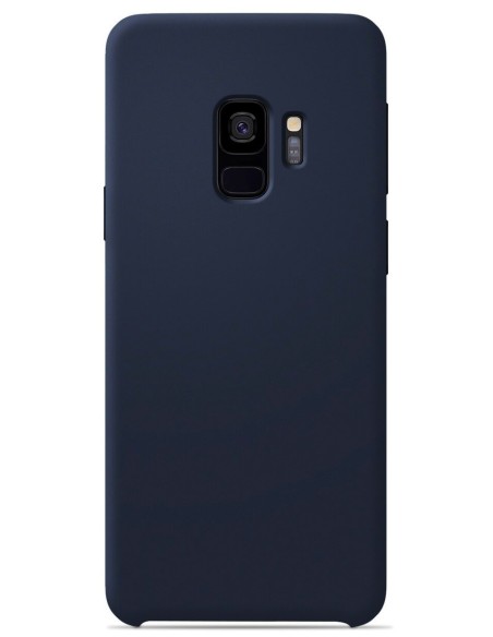 Coque en silicone Soft Touch Bleu nuit pour Samsung Galaxy S9