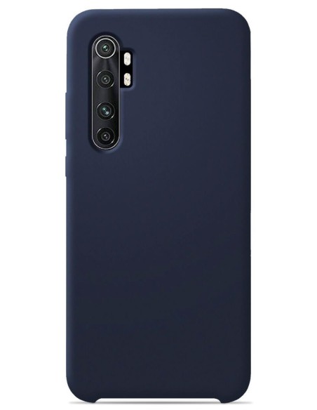 Coque en silicone Soft Touch Bleu nuit pour Xiaomi Mi Note 10 lite
