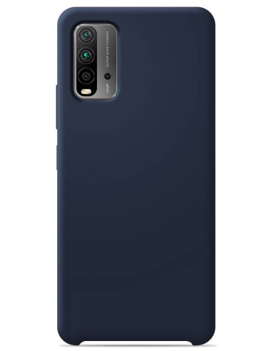 Coque en silicone Soft Touch Bleu nuit