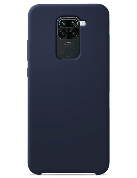 Coque en silicone Soft Touch Bleu nuit pour Xiaomi Redmi Note 9