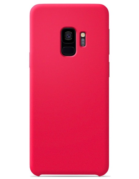 Coque en silicone Soft Touch Rose Bonbon pour Samsung Galaxy S9