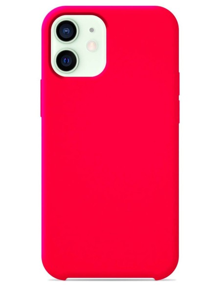 Coque en silicone Soft Touch Rose Flash pour Apple iPhone 12 Mini