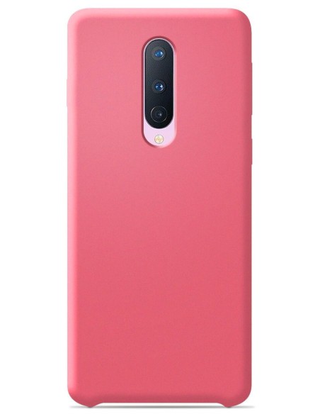 Coque en silicone Soft Touch Rose Saumon pour OnePlus 8