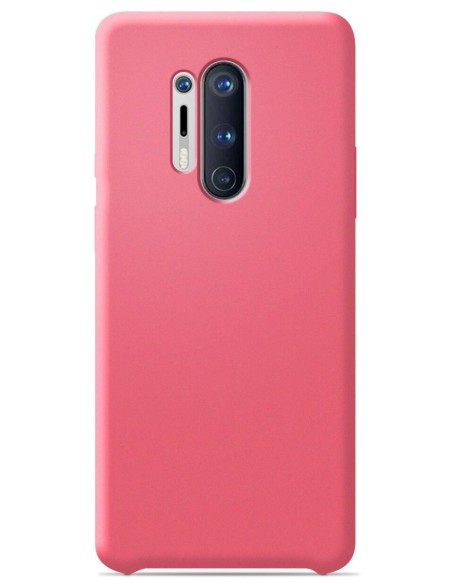 Coque en silicone Soft Touch Rose Saumon pour OnePlus 8 Pro