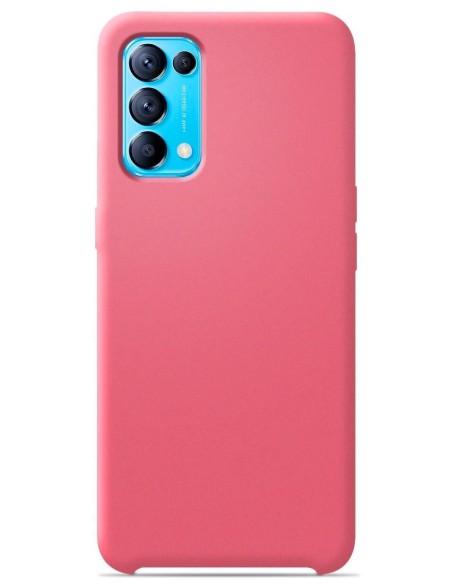 Coque en silicone Soft Touch Rose Saumon pour Oppo Reno 5