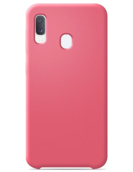 Coque en silicone Soft Touch Rose Saumon pour Samsung Galaxy A20e