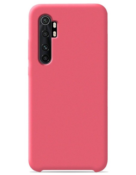 Coque en silicone Soft Touch Rose Saumon pour Xiaomi Mi Note 10 lite