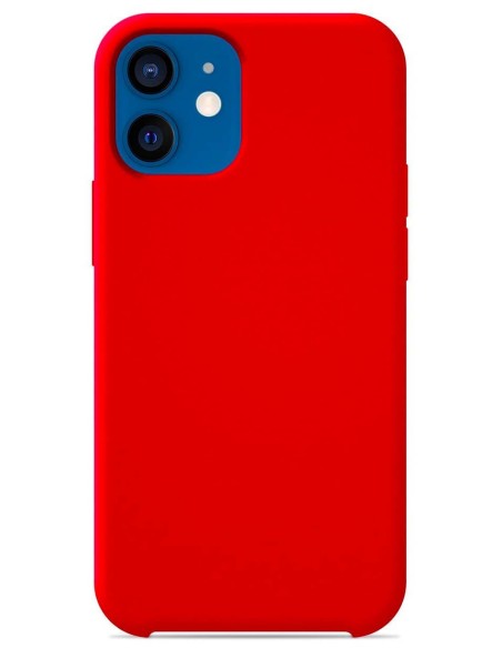 Coque en silicone Soft Touch Rouge pour Apple iPhone 12
