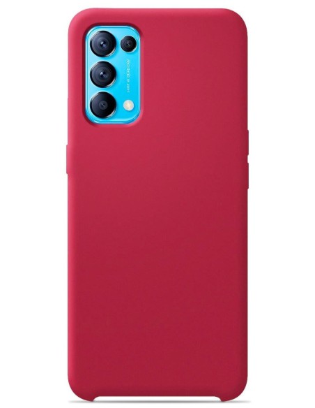 Coque en silicone Soft Touch Rouge pour Oppo Reno 5